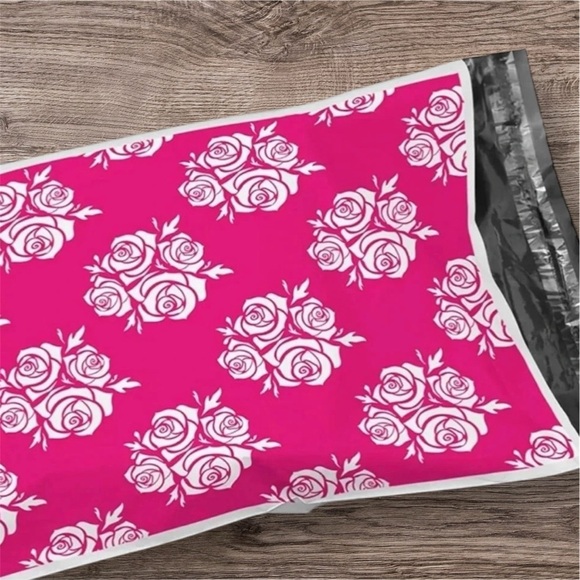 10 10x13 POLY MAILERS NEW PINK ENVELOPES OFFICE BUSINESS SHIPPING - Picture 1 of 4